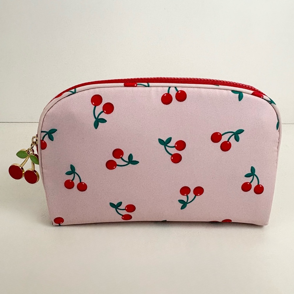 Cherry Print Makeup/Travel Bags New Without Tags